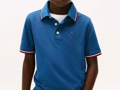 Kids' Tommy Wicking Polo - Anchor blue #71J4428