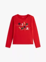 Kids' Hilfiger String Light T-Shirt-Deep Crimson - Image 2
