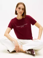Long-Sleeve Crewneck Favorite T-Shirt-Deep Rouge# 76J4888-VLP - Image 3