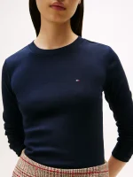 Long-Sleeve Crewneck Favorite T-Shirt- Navy Blue#76J4889-FAP