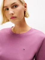 Long-Sleeve Crewneck Favorite T-Shirt-Misty Plum - Image 4