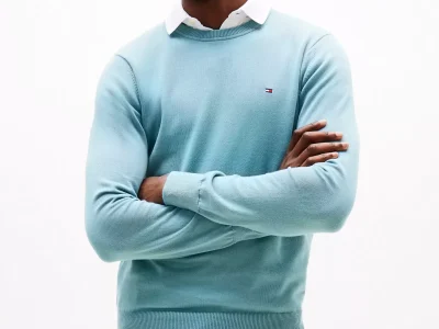 Classic Crewneck Sweater - Smoky Blue #78J8322