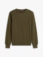 Classic Crewneck Sweater - Army Green #78J8322 - Image 2