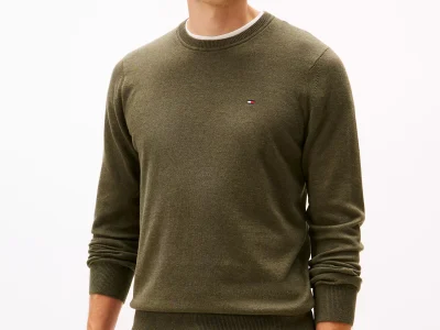 Classic Crewneck Sweater - Army Green #78J8322