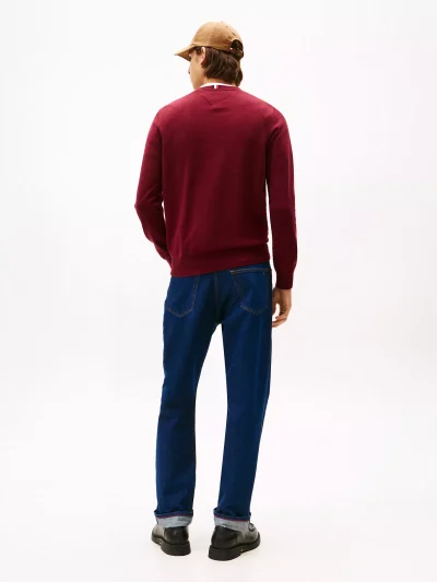 Classic Crewneck Sweater - Deep Rouge #78J8322 - Image 2