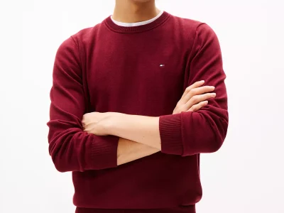 Classic Crewneck Sweater - Deep Rouge #78J8322