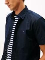 Regular Fit Stretch Oxford Shirt - Rouge #78J8436 - Image 4
