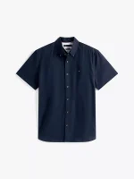 Regular Fit Stretch Oxford Shirt - Rouge #78J8436 - Image 2