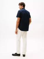 Regular Fit Stretch Oxford Shirt - Rouge #78J8436 - Image 3