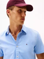 Regular Fit Stretch Oxford Shirt - Provence #78J8436 - Image 4
