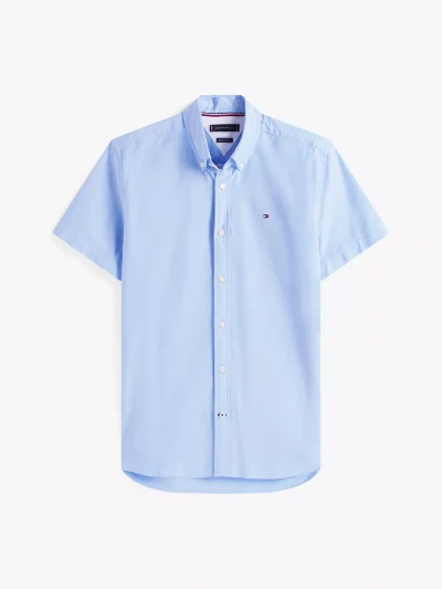 Regular Fit Stretch Oxford Shirt - Provence #78J8436 - Image 2