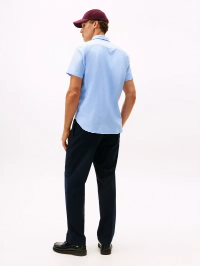 Regular Fit Stretch Oxford Shirt - Provence #78J8436 - Image 3