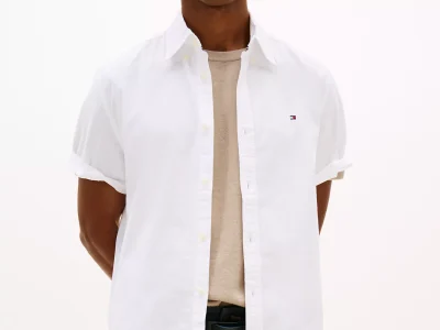 Regular Fit Stretch Oxford Shirt - Optic White #78J8436