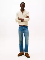 Classic Quarter-Zip Sweater - Beige#78J9329-AFA - Image 2