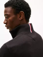Classic Quarter-Zip Sweater - Black #78J9329-BDS - Image 2
