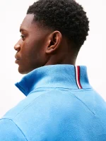 Classic Quarter-Zip Sweater - Dusty Indigo#78J9329-C2Q - Image 2