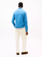 Classic Quarter-Zip Sweater - Dusty Indigo#78J9329-C2Q - Image 3
