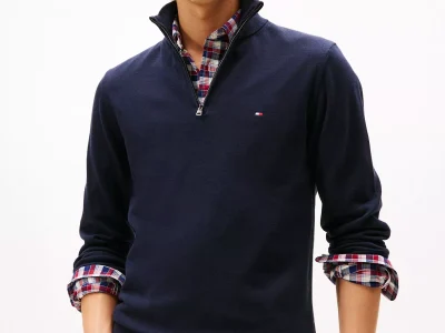 Classic Quarter-Zip Sweater - Navy #78J9329-FAP