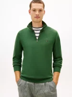 Classic Quarter-Zip Sweater - Deep Evergreen#78J9329-LZP