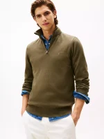 Classic Quarter-Zip Sweater - Army Green#78J9329-RBN