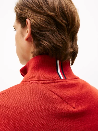Classic Quarter-Zip Sweater - Dark Magma#78J9329-XNN - Image 3