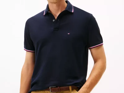 Regular Fit Tommy Wicking Polo-Navy