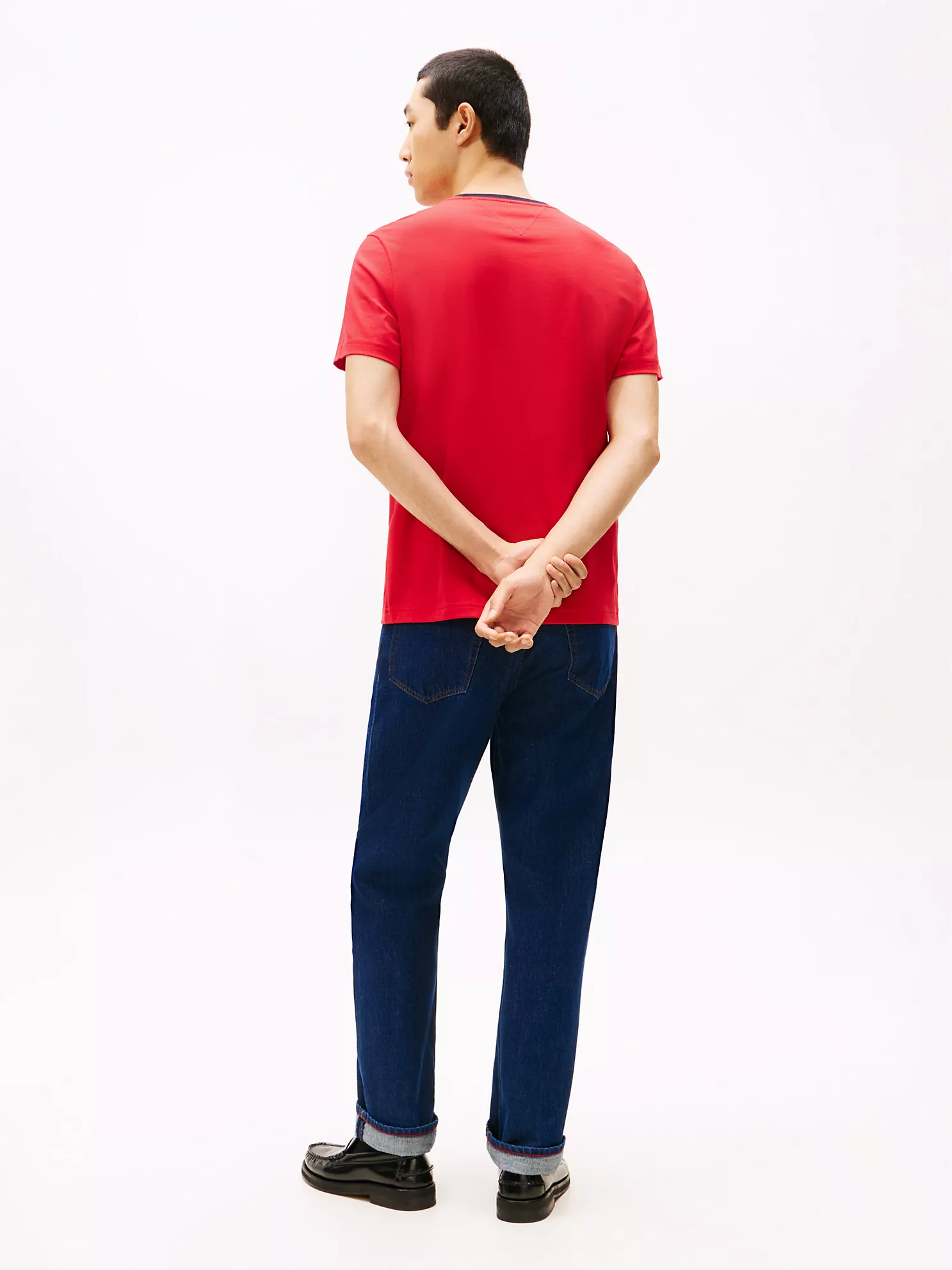 78JA522_612_alternate5 Embroidered Flag Logo T-Shirt-Primary Red - Image 4