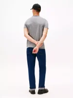 Embroidered Flag Logo T-Shirt-Grey Heather - Image 4