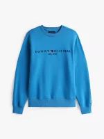 Embroidered Tommy Logo Sweatshirt - Dusty Indigo #78JB337 - Image 2