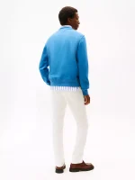 Embroidered Tommy Logo Sweatshirt - Dusty Indigo #78JB337 - Image 3