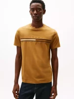 Men Tonal Flag Logo T-Shirt - Country Brown #78JB406