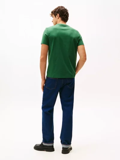 Men Tonal Flag Logo T-Shirt - Deep Evergreen #78JB406 - Image 2
