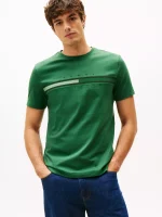 Men Tonal Flag Logo T-Shirt - Deep Evergreen #78JB406