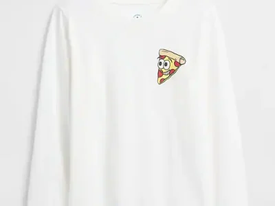 babyGap Graphic T-Shirt-New Off White Pizza
