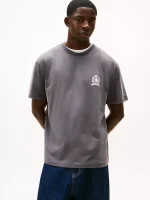 Tommy Jeans Heritage Crest T-Shirt - Washed Black #DM21986