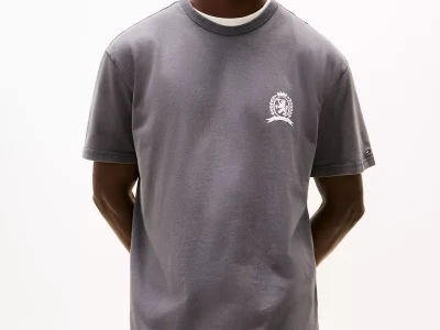 Tommy Jeans Heritage Crest T-Shirt - Washed Black #DM21986