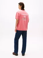 Tommy Jeans Heritage Crest T-Shirt - Vintage Cerise #DM21986 - Image 2