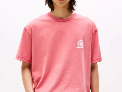 Tommy Jeans Heritage Crest T-Shirt - Vintage Cerise #DM21986