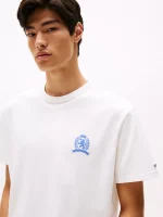 Tommy Jeans Heritage Crest T-Shirt - Ecru #DM21986 - Image 3