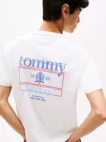 Tommy Jeans Heritage Crest T-Shirt - Ecru #DM21986 - Image 2