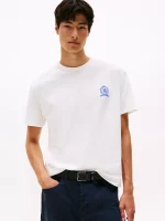 Tommy Jeans Heritage Crest T-Shirt - Ecru #DM21986