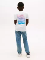 Kids' Pop Logo T-Shirt - White #KB09848-YBR - Image 2