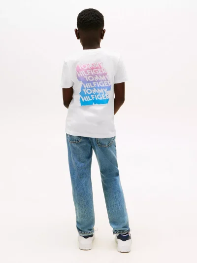 Kids' Pop Logo T-Shirt - White #KB09848-YBR - Image 2
