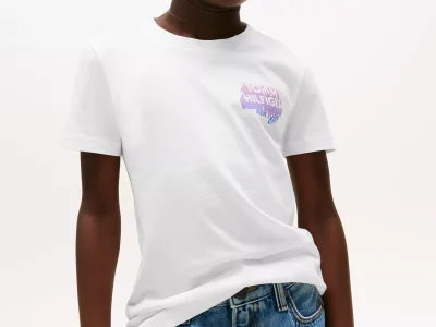 Kids' Pop Logo T-Shirt - White #KB09848-YBR