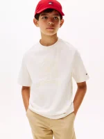 Kids' Crest Logo T-Shirt - Ivory Silk #KB09930