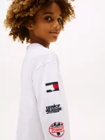 Kids' Long-Sleeve Camp Graphic T-Shirt - White #KB09935-YBR - Image 3