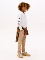 Kids' Long-Sleeve Camp Graphic T-Shirt - White #KB09935-YBR - Image 2