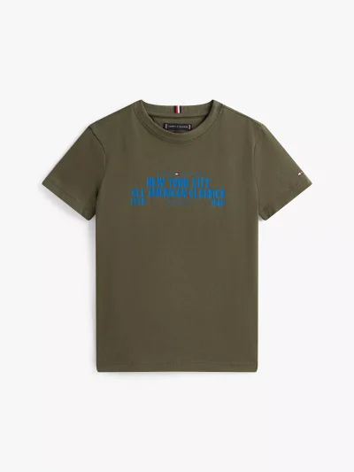 Kids' NYC Graphic T-Shirt - Pewter Green #KB09936 - Image 2