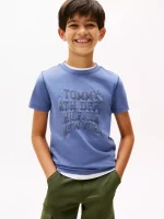 Kids' Varsity Logo T-Shirt - Soft Sapphire #KB09937
