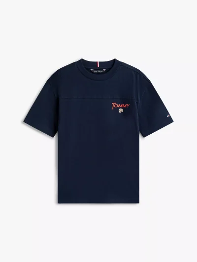 Kids' Tommy Bear Graphic T-Shirt - Dark Blue #KB09941 - Image 2